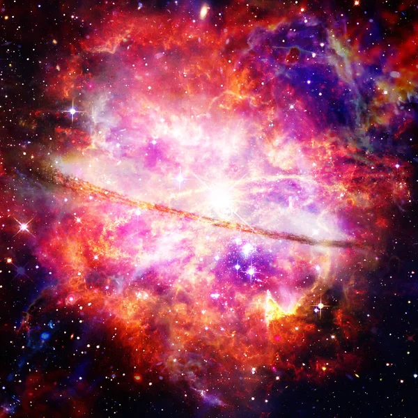 Fond de l'espace avec nébuleuse nuage Galaxy coloré. Les éléments — Photo