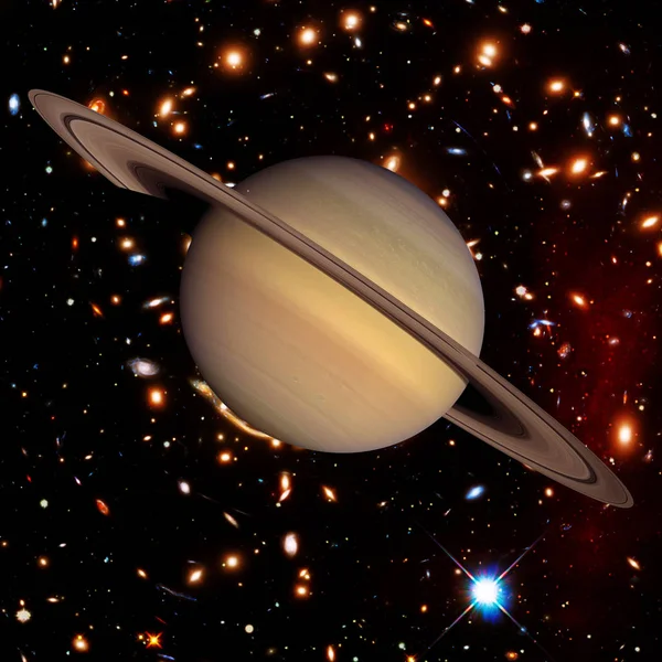 Saturnus, zonnestelsel. De elementen van deze afbeelding ingericht door na — Stockfoto