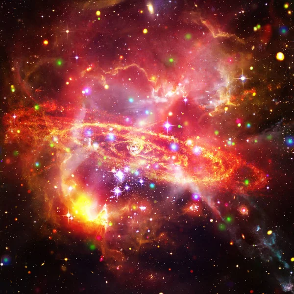 Vista incrível da galáxia e estrelas. Os elementos desta imagem furnis — Fotografia de Stock