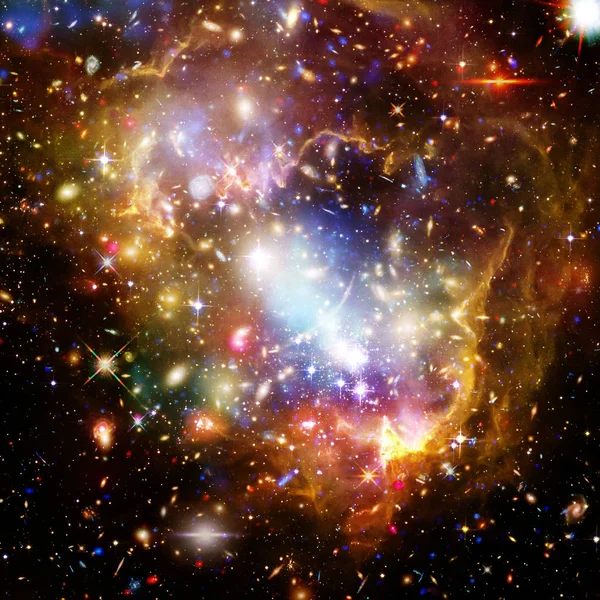 Galaxia y luz. Los elementos de esta imagen proporcionados por la NASA . — Foto de Stock