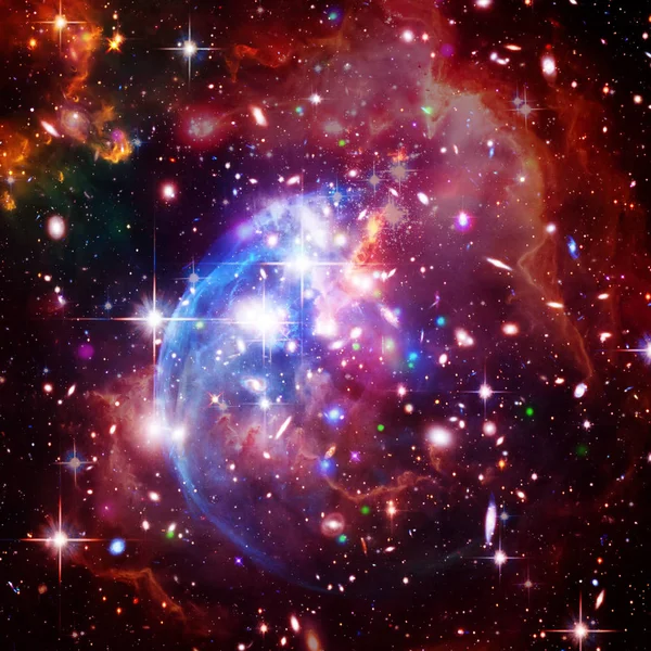 宇宙銀河の背景。星と宇宙ガスt の要素 — ストック写真