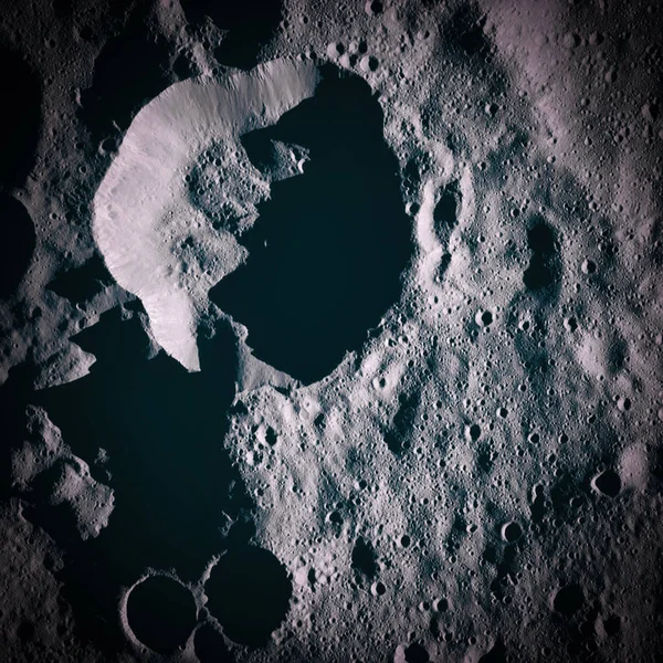 Craters, planet surface. Moon. Vignette. Elements of this image