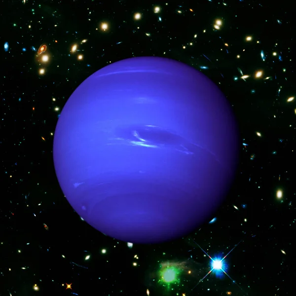 海王星。太阳系的行星。第八颗行星元素 — 图库照片