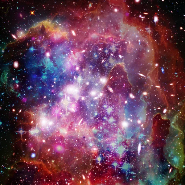 Cosmic galaxy background. Stars and cosmic gas.The elements of t — Stock Photo, Image