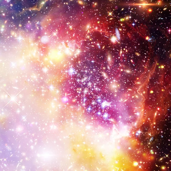 Galaxy, nebula and gas. The elements of this image furnished by — Stock Photo, Image