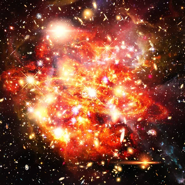 Галактики і зірки. Елементи цього образу оформлені НАСА. — стокове фото