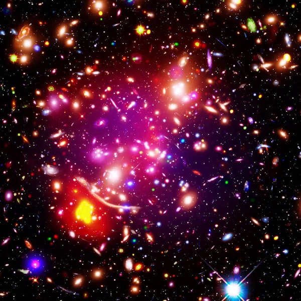 素晴らしい銀河、星雲と星。このイメージ f の要素 — ストック写真