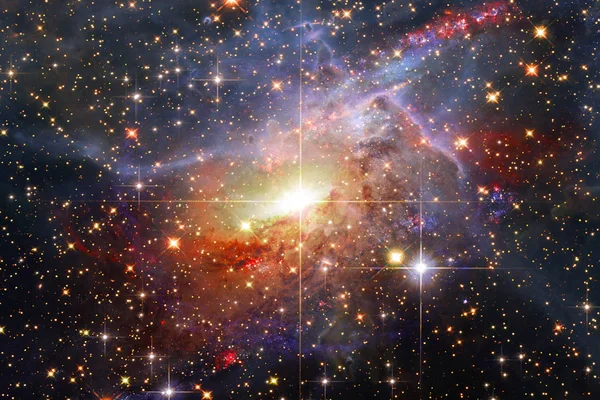 Incroyable galaxie. Étoiles, nébuleuse et gaz. Les éléments de cet imag — Photo