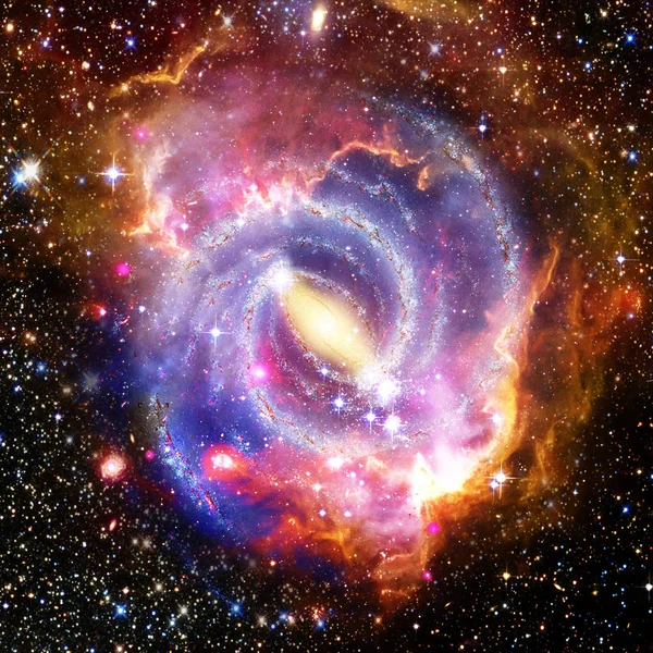 Galaxie et lumière. Les éléments de cette image fournis par la NASA . — Photo