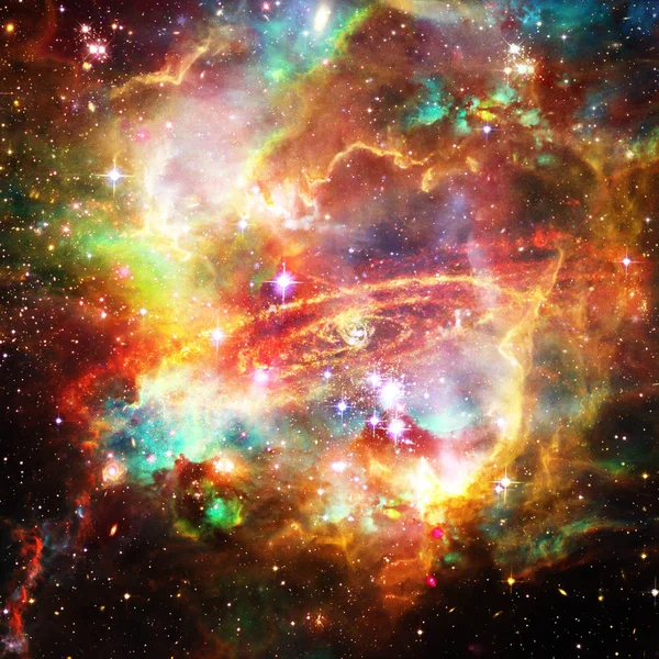 Galaktyka i światło. Elementy tego obrazu dostarczone przez NASA. — Zdjęcie stockowe