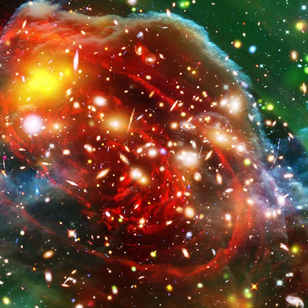Glaxias y nebulosas en el espacio profundo. Cluster estelar. Los elementos de — Foto de Stock