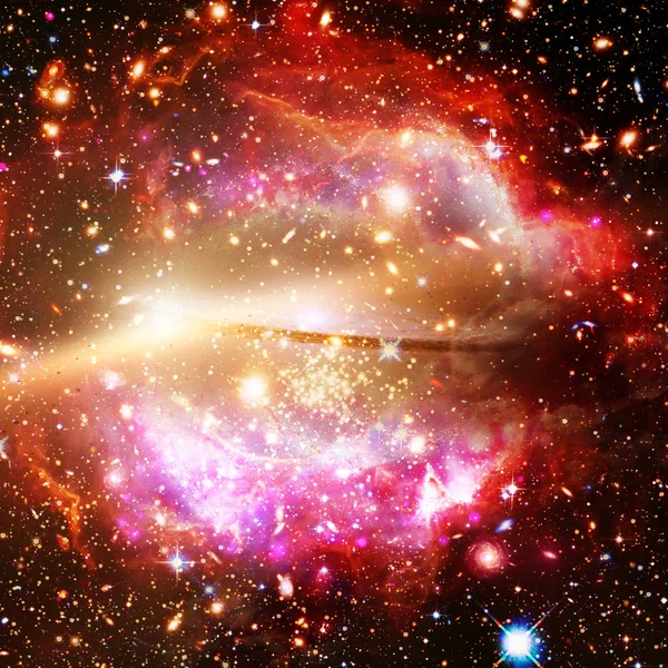 Galaxy. Nasa tarafından döşenmiş bu görüntünün unsurları. — Stok fotoğraf