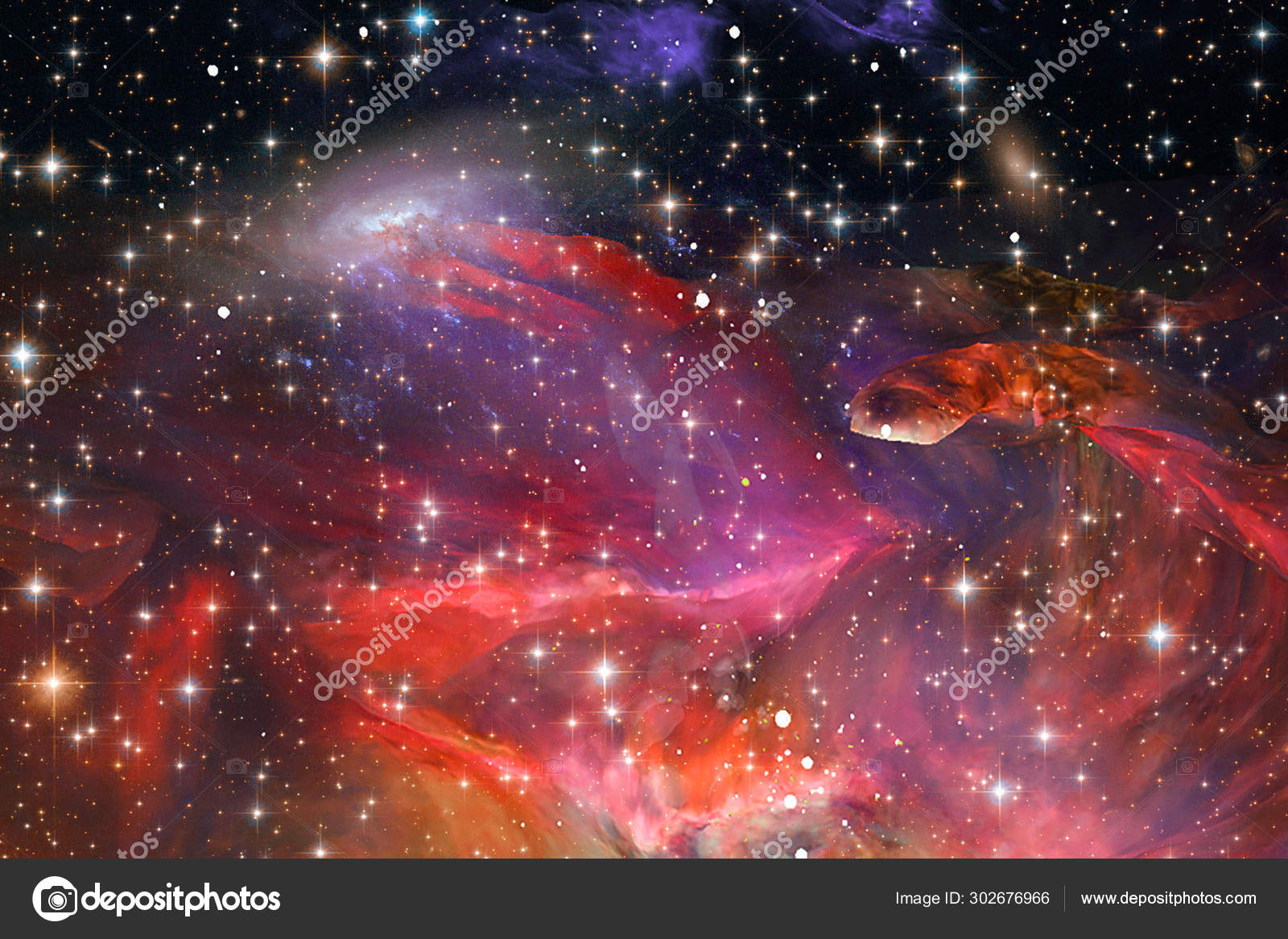 Space Background With Colorful Galaxy Cloud Nebula The Elements Stock Photo C Kvart777 Ukr Net 302676966