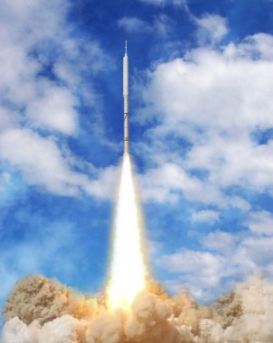 Roket uzay gemisi. Nasa tarafından döşenmiş bu görüntünün unsurları.