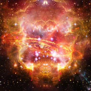 Galaksi ve yıldızlar. Nasa tarafından döşenmiş bu görüntünün unsurları.