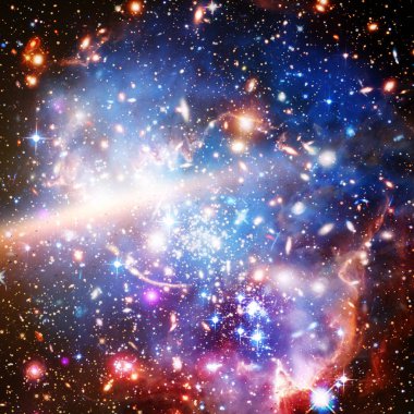 Galaxy. Nasa tarafından döşenmiş bu görüntünün unsurları.