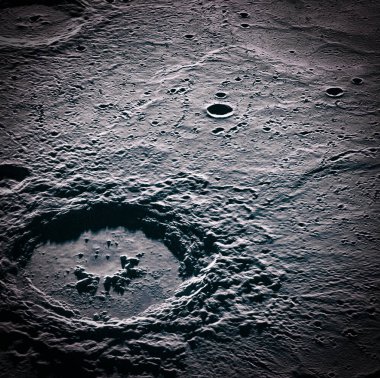 Craters, planet surface. Moon. Vignette. Elements of this image  clipart