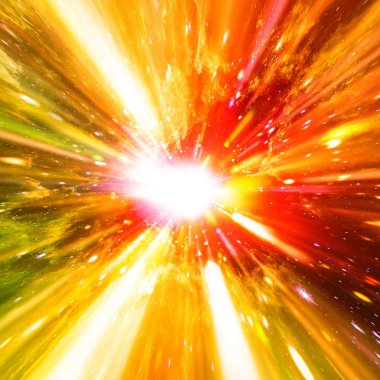 Starburst ile canlı renkli arka plan. Soyut radyal çizgiler 