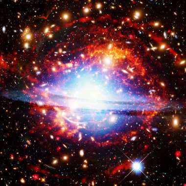Gökada. Nasa tarafından döşenmiş bu görüntünün unsurları.