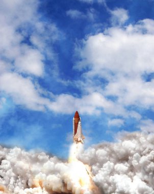 Roket uzay gemisi. Nasa tarafından döşenmiş bu görüntünün unsurları.