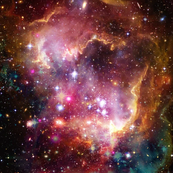 Galaxie et lumière. Les éléments de cette image fournis par la NASA . — Photo