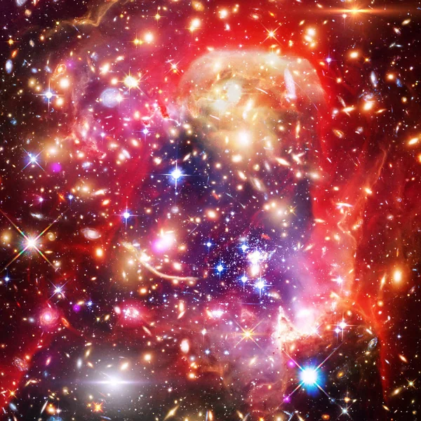 Galax, nebulosa och gas. De delar av denna bild som — Stockfoto