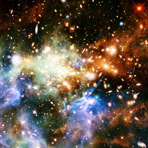 Glaxies a mlhovina v hlubokém vesmíru. Hvězdokupa. Prvky — Stock fotografie