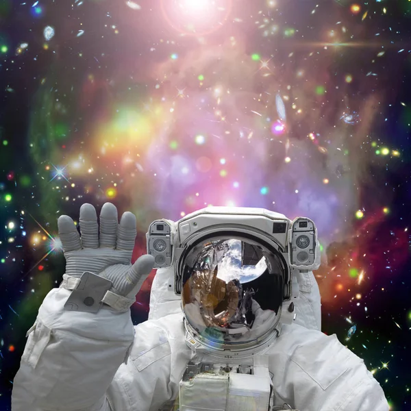 Astronautvågor. Elementen i denna bild möblerad av NASA. — Stockfoto