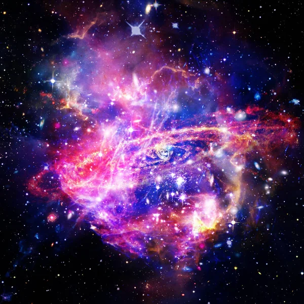 Space Background with Colorful Galaxy Cloud Nebula. The elements