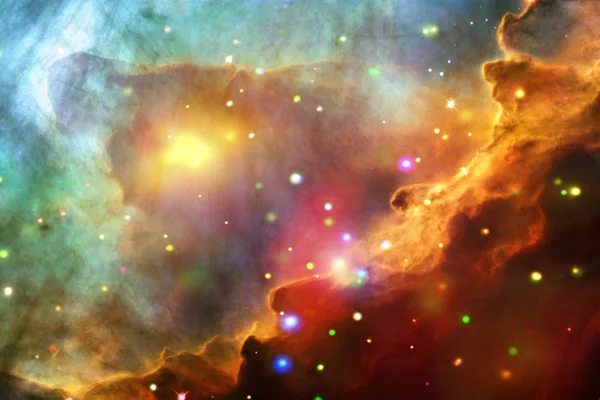 Galaxie et nébuleuses. Les éléments de cette image fournis par la NASA — Photo