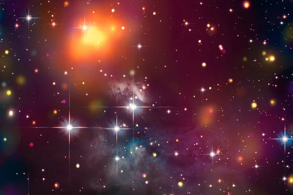 Langt å være opplyst galakse. Elementene i dette bildet utstilt av – stockfoto