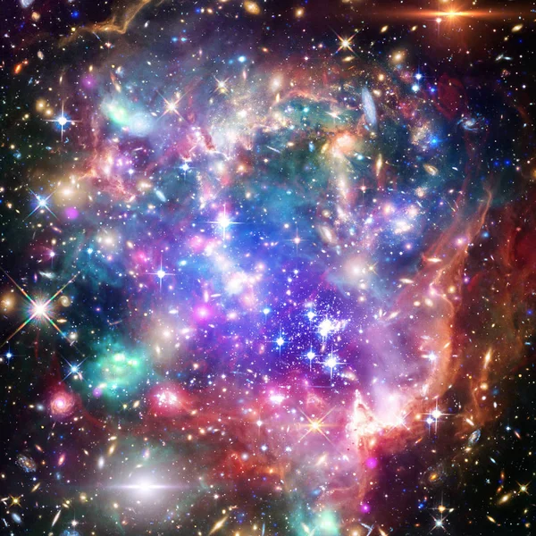 Galax, nebulosa och gas. De delar av denna bild som — Stockfoto