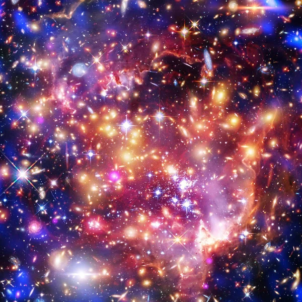 Галактика, туманность и газ. Элементы этого образа — стоковое фото