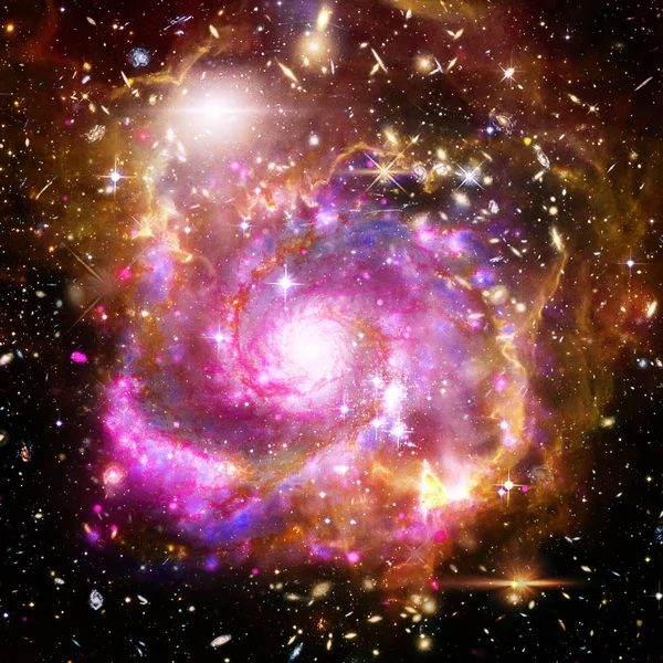 Galaxia y luz. Los elementos de esta imagen proporcionados por la NASA . —  Fotos de Stock