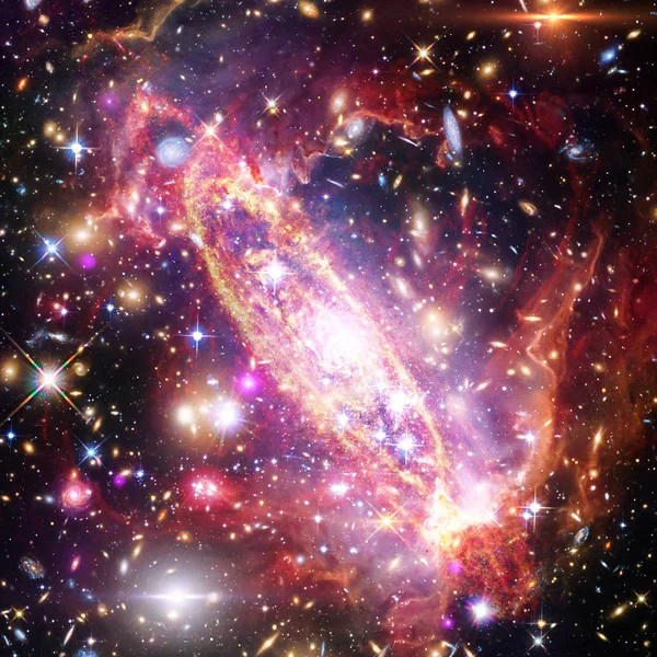 Galáxia, nebulosa e gás. Os elementos desta imagem fornecidos por — Fotografia de Stock