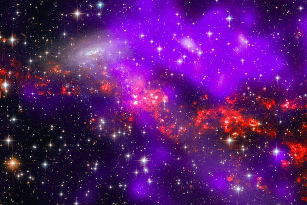 Space Background with Colorful Galaxy Cloud Nebula. The elements