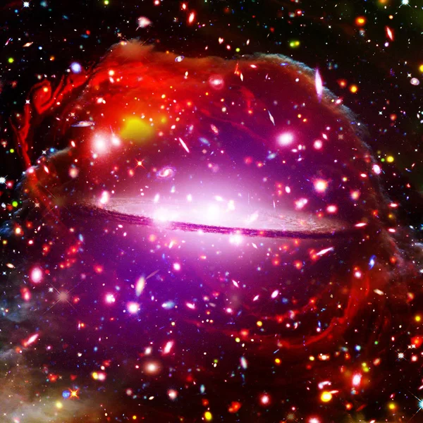 宇宙の星雲と銀河。このイメージの要素は、家具 — ストック写真