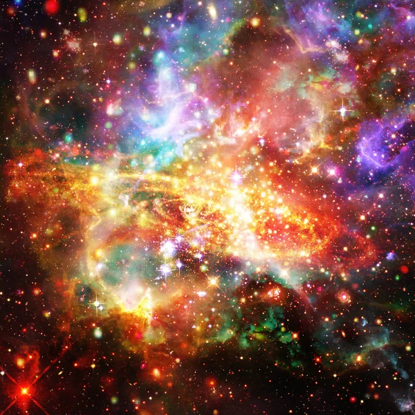 Galaksi ve yıldızlar. Nasa tarafından döşenmiş bu görüntünün unsurları.