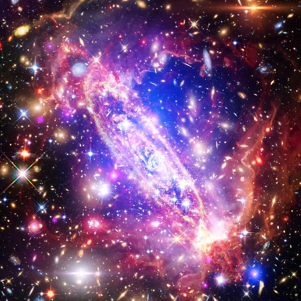 Галактика, туманність і газ. Елементи цього зображення, оброблені — стокове фото
