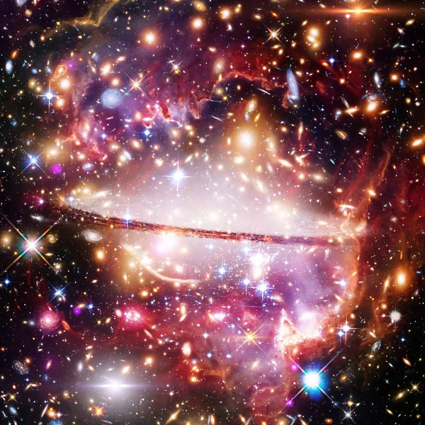 Galaxy, nebula and gas. The elements of this image furnished by — Stock Photo, Image