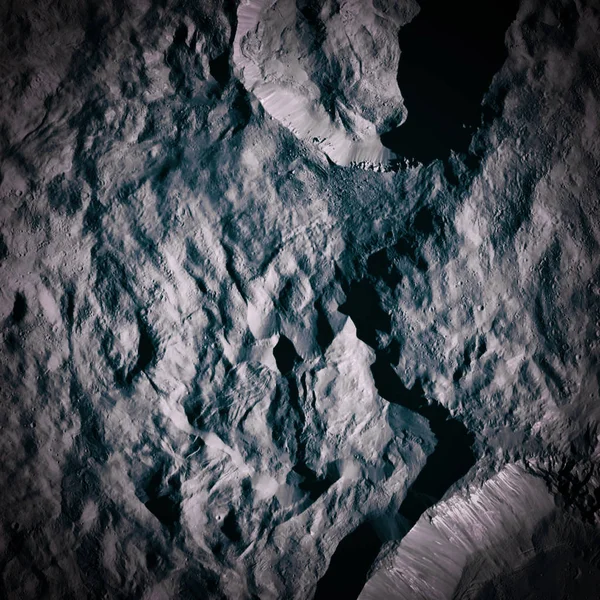 Craters, planet surface. Moon. Vignette. Elements of this image