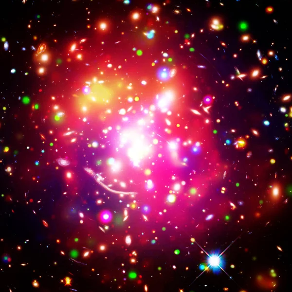 Yıldızlarla dolu büyüleyici bir galaksi. Bu görüntünün elemanları furnis — Stok fotoğraf