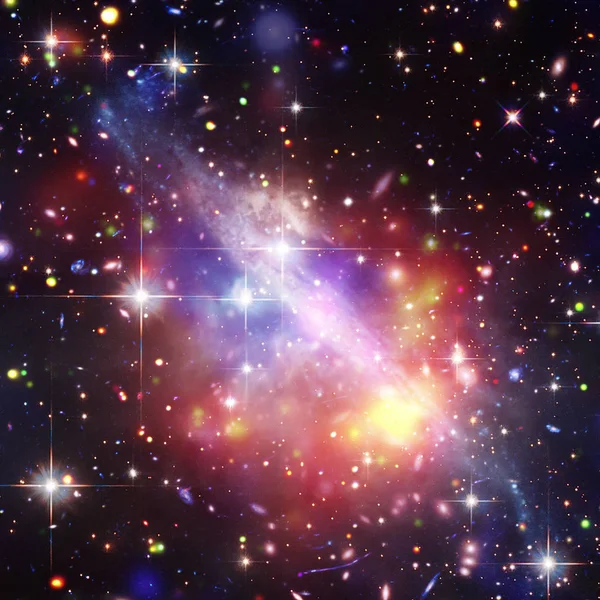 Galaxia, nebulosa y gas. Los elementos de esta imagen amueblada por — Foto de Stock
