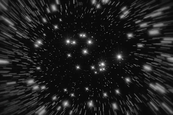Estrelas em movimento. Salto espacial. Astro fundo . — Fotografia de Stock