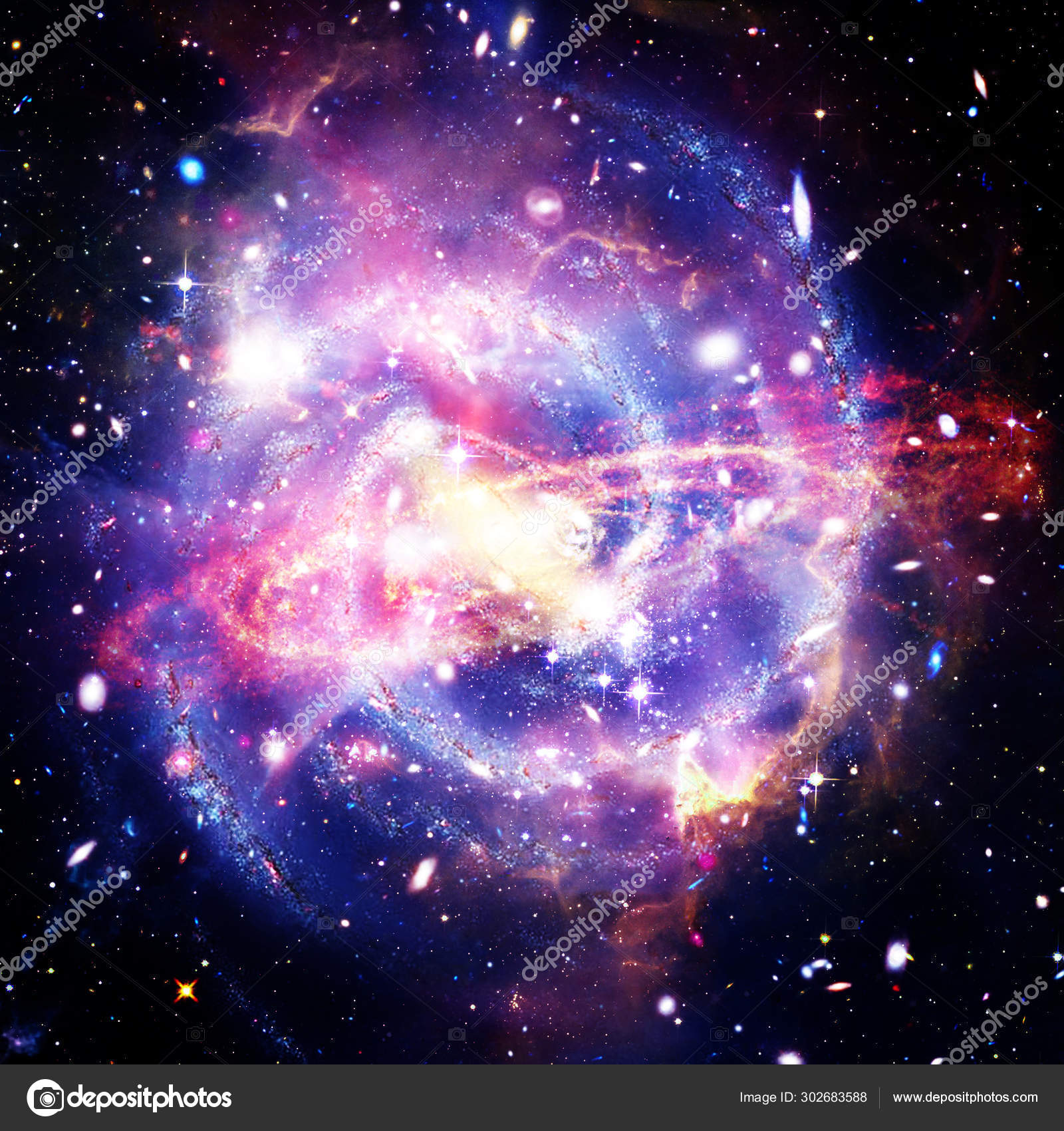High Quality Colorful Galaxy Background
