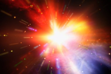 Işık patlamasının soyut arka planı. Starburst. Güneş ışınları. Bu,