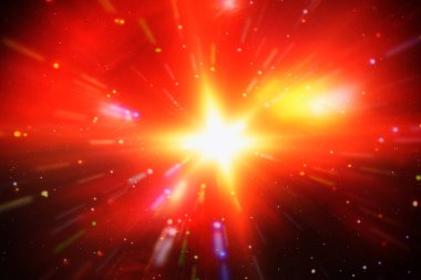 Işık patlamasının soyut arka planı. Starburst. Güneş ışınları. Bu,