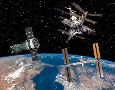 Uzay gemileri. Bilim teması. Bu görüntünün elemanları f