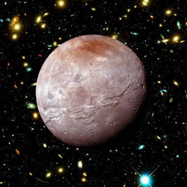 Pluto. Güneş sisteminin cüce gezegeni. Bu im elemanları