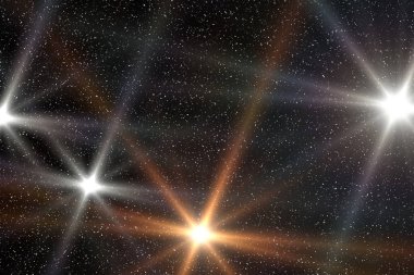 Uzaydaki yıldızlar. Çok sayıda yıldızın soyut arka planı. 